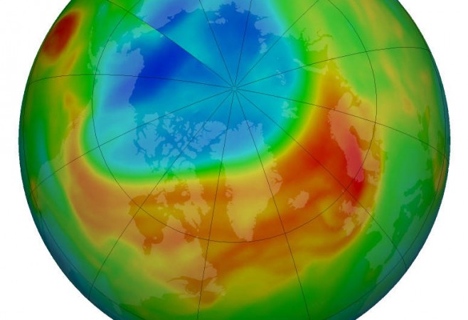 nasa reports arctic stratospheric ozone depletion hit record low