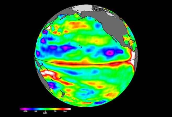 International Sea-Level Satellite Spots Early Signs of El Niño 