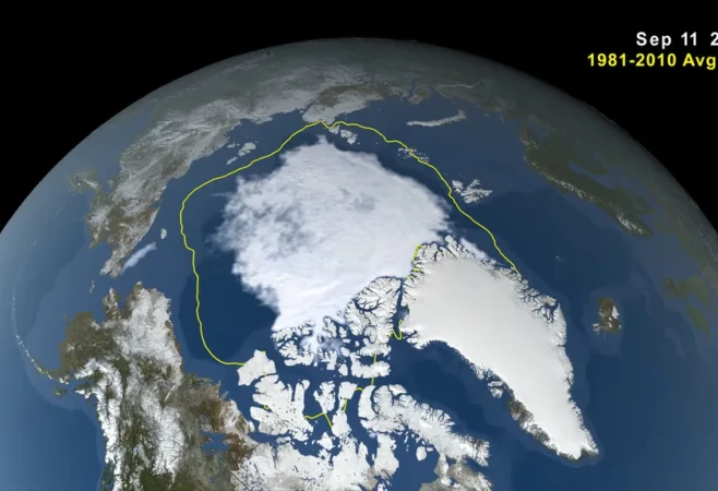 Arctic Sea Ice Near Historic Low; Antarctic Ice Continues Decline 