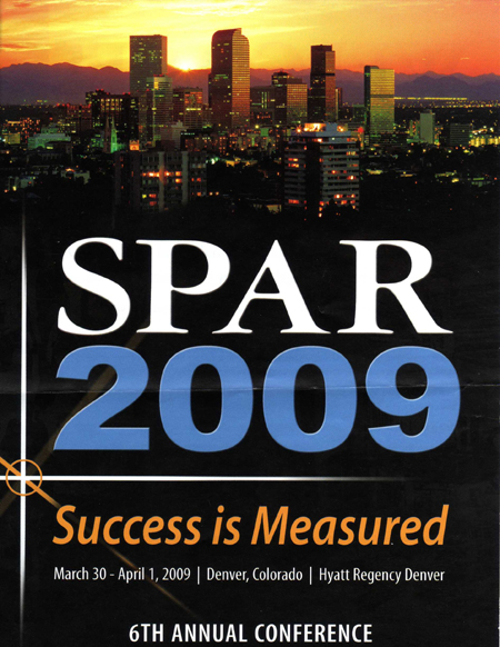 Spar 2009 Promotes Better Measurement For Success Sensors And Systems - spar 2009fp jpg