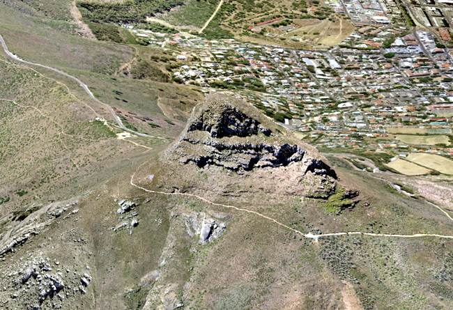 Fig. 5 - 3-D Orthophoto view of Lions Head in Cape Town.